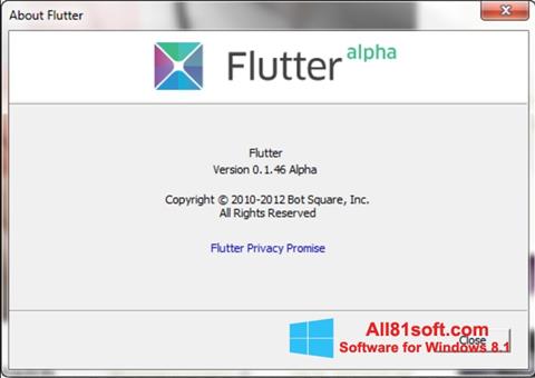 Ekran görüntüsü Flutter Windows 8.1