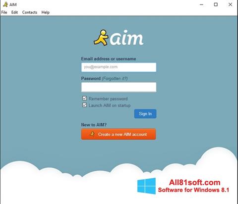 Ekran görüntüsü AOL Instant Messenger Windows 8.1