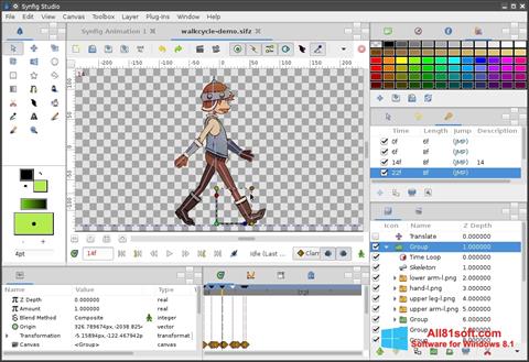Ekran görüntüsü Synfig Studio Windows 8.1