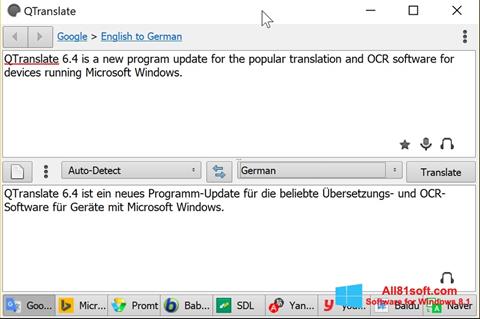 Ekran görüntüsü QTranslate Windows 8.1