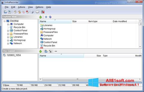 Ekran görüntüsü InfraRecorder Windows 8.1