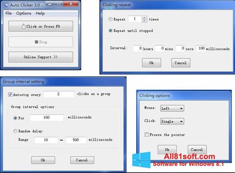 Ekran görüntüsü GS Auto Clicker Windows 8.1