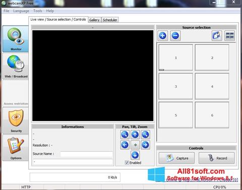 Ekran görüntüsü webcamXP Windows 8.1