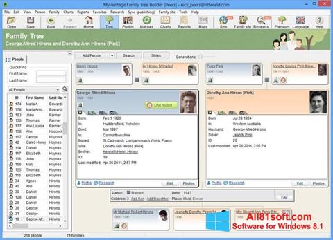Ekran görüntüsü Family Tree Builder Windows 8.1