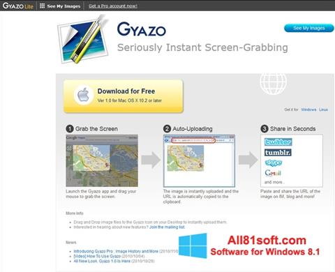 Ekran görüntüsü Gyazo Windows 8.1