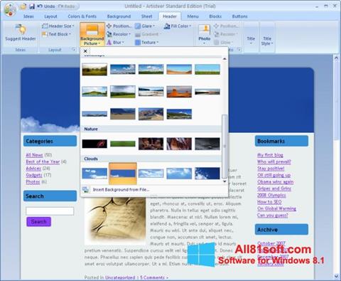 Ekran görüntüsü Artisteer Windows 8.1