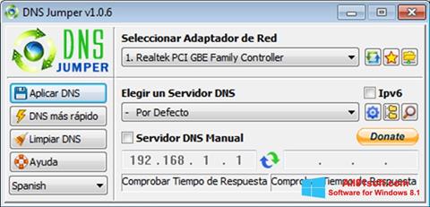 Ekran görüntüsü DNS Jumper Windows 8.1
