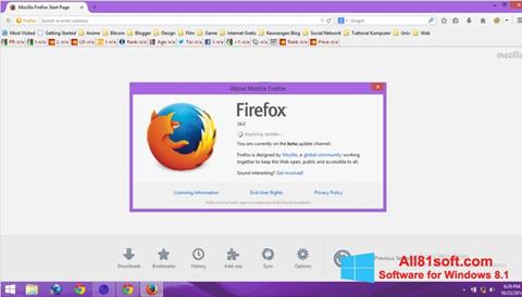 Ekran görüntüsü Mozilla Firefox Offline Installer Windows 8.1