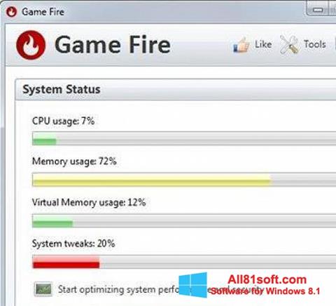 Ekran görüntüsü Game Fire Windows 8.1