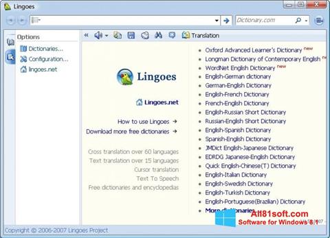Ekran görüntüsü Lingoes Windows 8.1