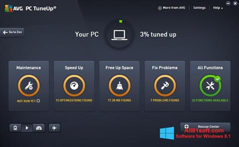Ekran görüntüsü AVG PC Tuneup Windows 8.1