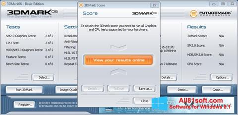 Ekran görüntüsü 3DMark06 Windows 8.1