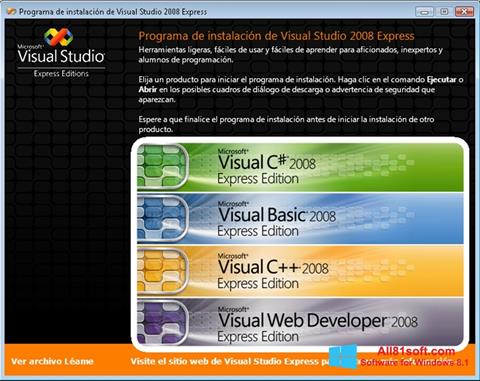 Ekran görüntüsü Microsoft Visual Studio Windows 8.1