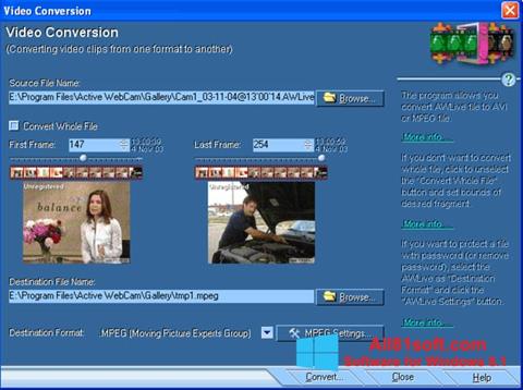 Ekran görüntüsü Active WebCam Windows 8.1