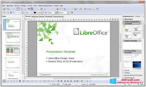 Ekran görüntüsü LibreOffice Windows 8.1