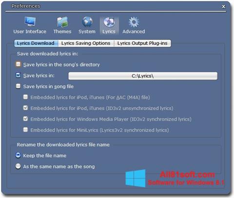 minilyrics for windows media player free download