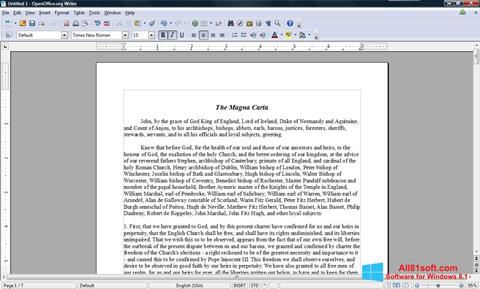 Ekran görüntüsü OpenOffice Windows 8.1