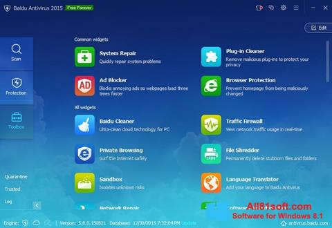 Ekran görüntüsü Baidu Antivirus Windows 8.1