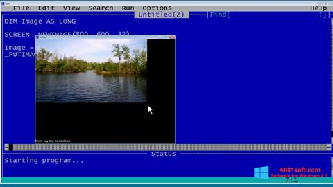 Ekran görüntüsü QBasic Windows 8.1