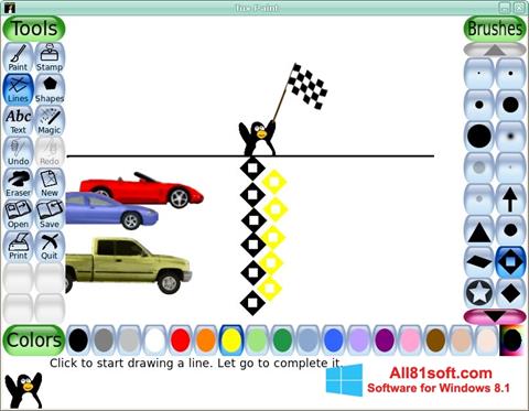 Ekran görüntüsü Tux Paint Windows 8.1