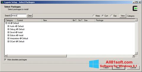 Ekran görüntüsü Cygwin Windows 8.1
