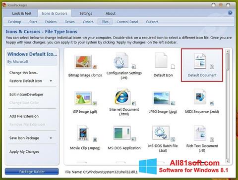 Ekran görüntüsü IconPackager Windows 8.1