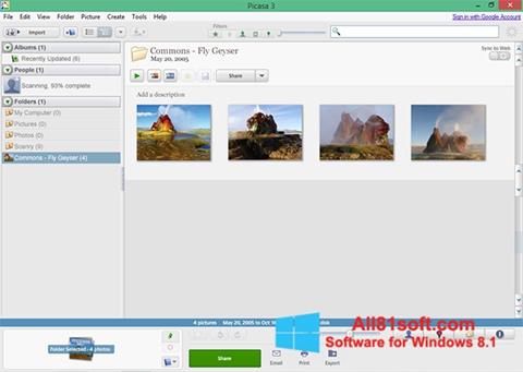 Ekran görüntüsü Picasa Windows 8.1