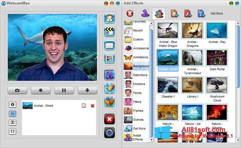 Ekran görüntüsü WebcamMax Windows 8.1