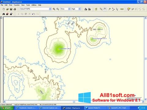 Ekran görüntüsü MapSource Windows 8.1