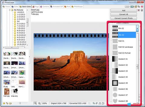Ekran görüntüsü PhotoScape Windows 8.1