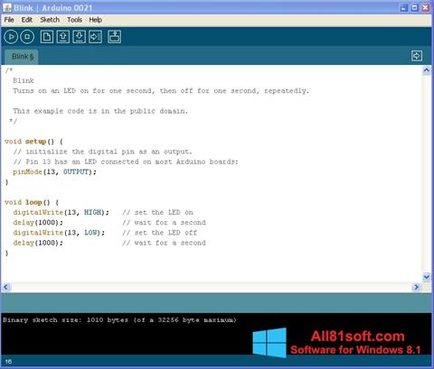 Ekran görüntüsü Arduino Windows 8.1