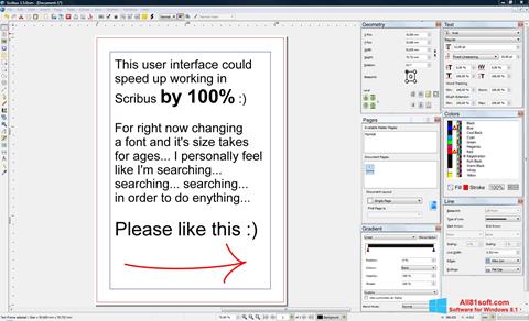 Ekran görüntüsü Scribus Windows 8.1