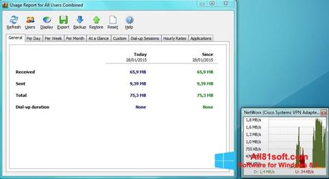 Ekran görüntüsü NetWorx Windows 8.1
