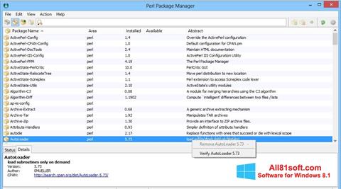 Ekran görüntüsü ActivePerl Windows 8.1