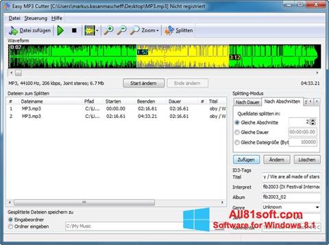 Ekran görüntüsü MP3 Cutter Windows 8.1