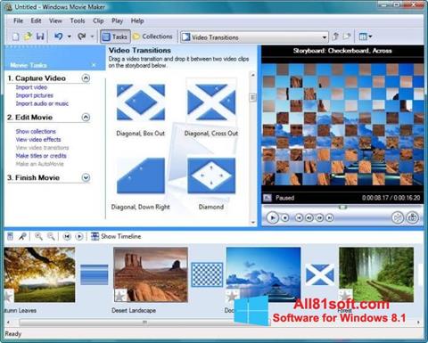 Ekran görüntüsü Windows Movie Maker Windows 8.1