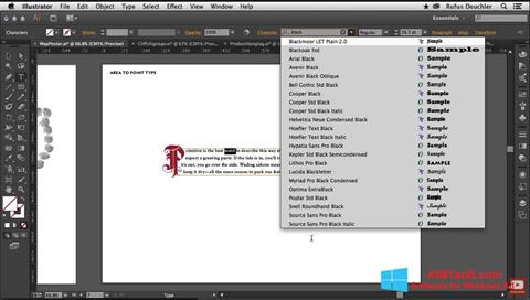 Ekran görüntüsü Adobe Illustrator Windows 8.1