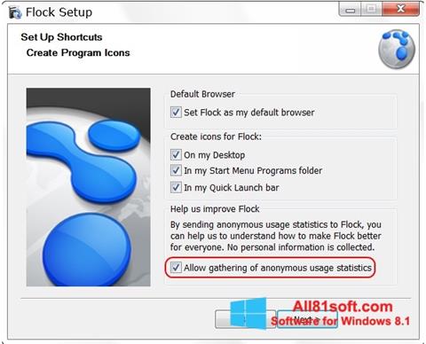 Ekran görüntüsü Flock Windows 8.1