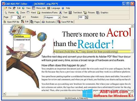 Ekran görüntüsü PDF Reader Windows 8.1