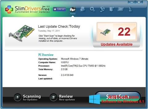 Ekran görüntüsü SlimDrivers Windows 8.1