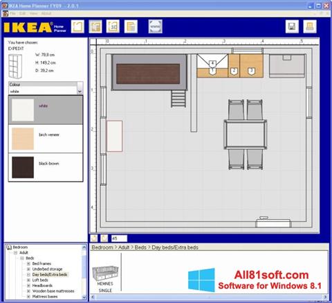 Ekran görüntüsü IKEA Home Planner Windows 8.1