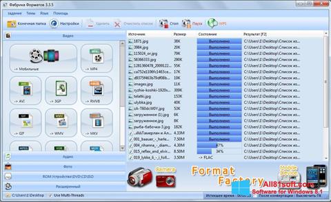 Ekran görüntüsü Format Factory Windows 8.1
