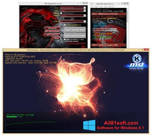 Ekran görüntüsü MSI Kombustor Windows 8.1